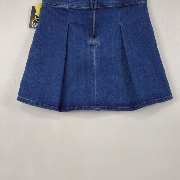 Art Class Girl's Adjustable Waist Pleated Denim Jean Skirt NEW Size L(10/12 - Picture 6 of 14